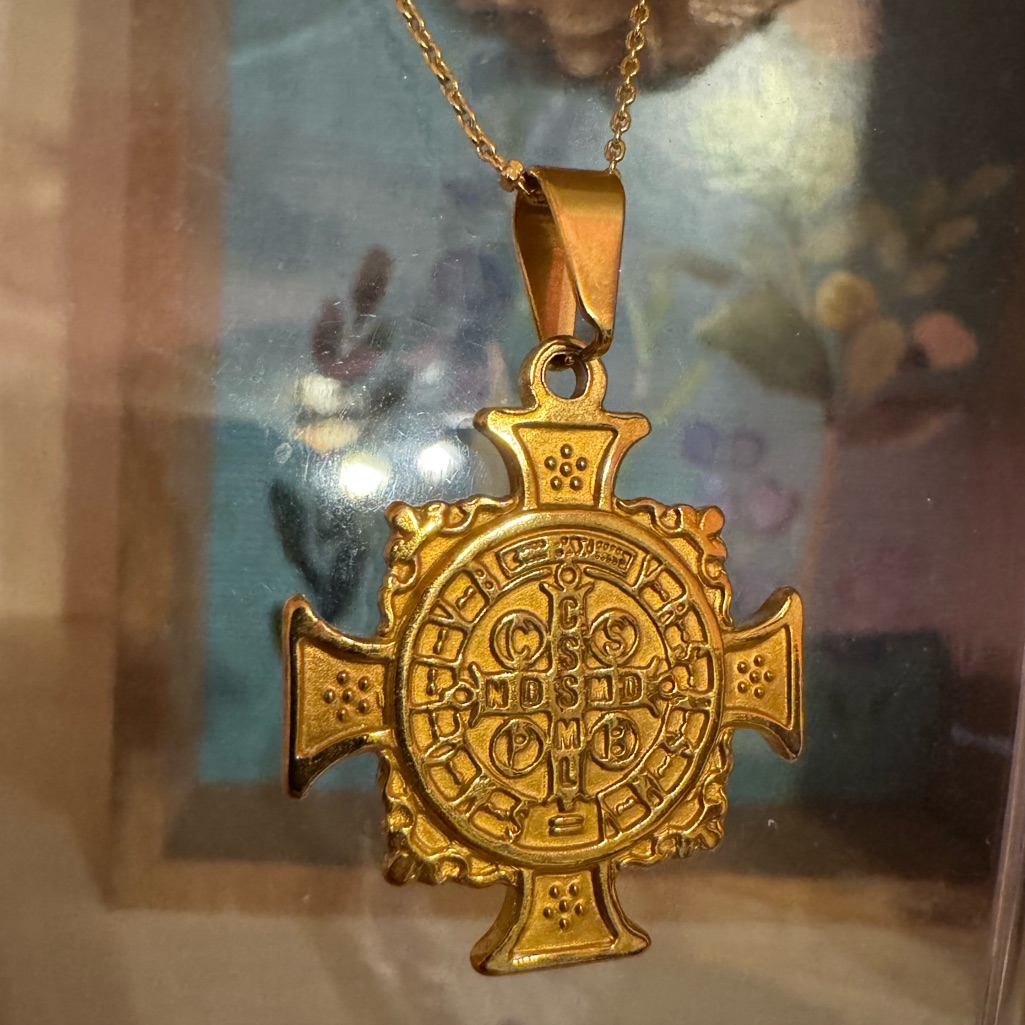 Ellie Vail Gold Cross Pendant Necklace